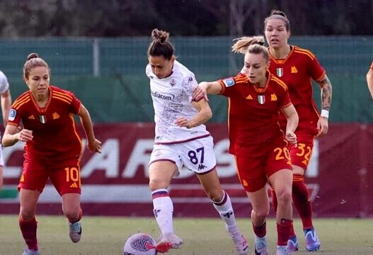Fiorentina Femminile sconfitta dalla capolista Roma per 2-1
