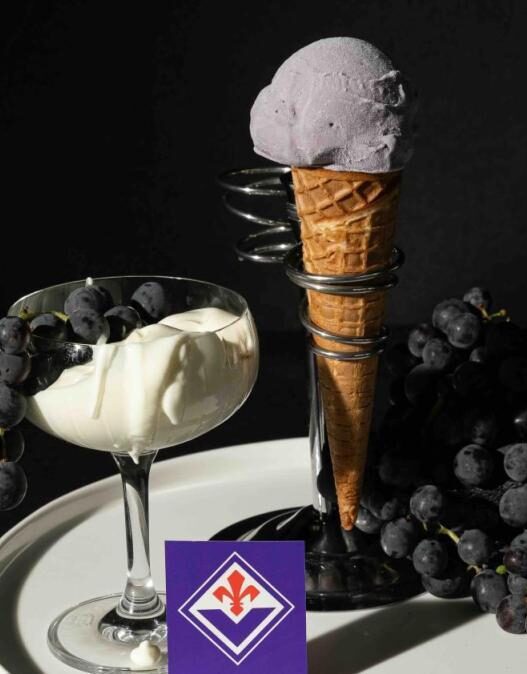 Gelato 'Labaro Viola' per celebrare i 100 anni della Fiorentina