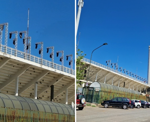 Fiorentina: preparativi per il Centenario, giochi di luce al Franchi