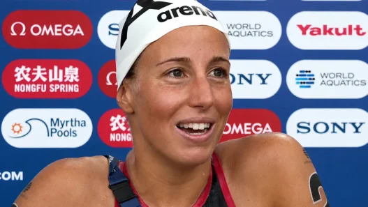 Ginevra Taddeucci, tifosa viola, oro europeo nei 10 km di nuoto