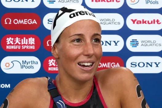 Ginevra Taddeucci, tifosa viola, oro europeo nei 10 km di nuoto