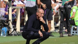 Napoli: tensione Allegri-spogliatoio dopo il pari con la Fiorentina