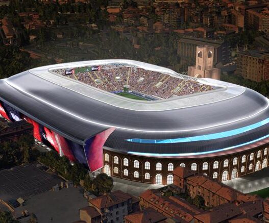 Nuovo stadio a Bologna: 300 milioni per l'impianto polifunzionale