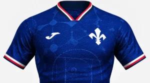 Fiorentina, svelata la possibile terza maglia: blu con giglio bianco