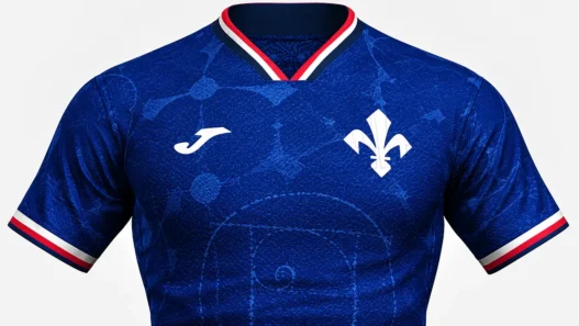 Fiorentina, svelata la possibile terza maglia: blu con giglio bianco