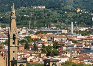 Il nuovo Franchi emerge nello skyline di Firenze