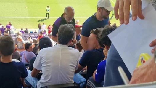 Tifoso Napoli offensivo in Tribuna: gesti e reazione, poi l'intervento degli steward