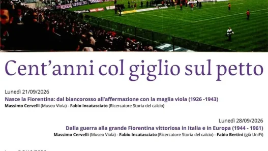 Fiorentina: 5 incontri per i 100 anni del club