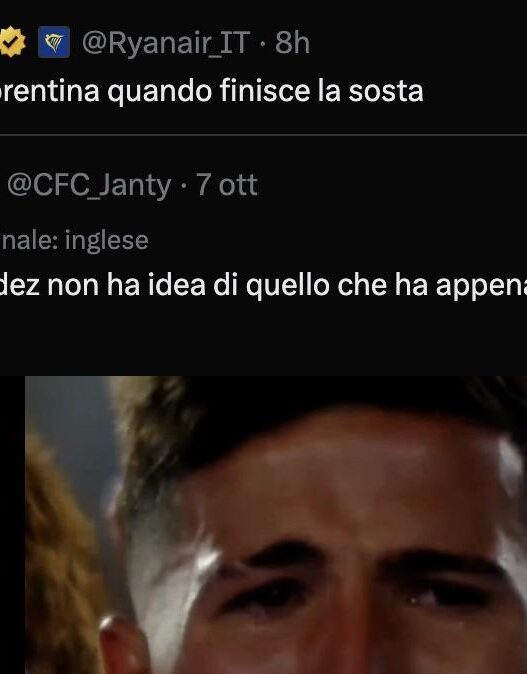 Ryanair ironizza sulla Fiorentina: "Tifosi tristi al rientro dalla sosta"