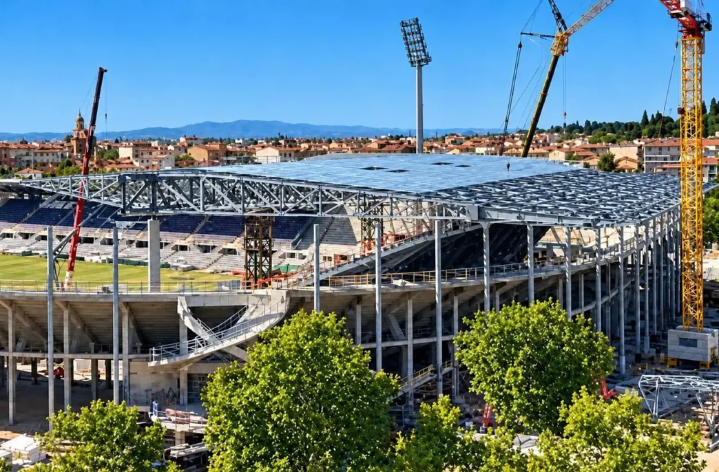 Stadio Franchi: copertura Fiesole completata, via ai piloni