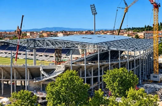 Stadio Franchi: copertura Fiesole completata, via ai piloni