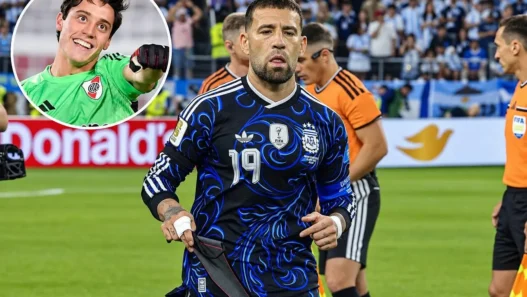 Beltrán, il rimprovero di Otamendi dopo un errore
