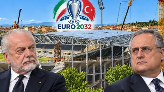 Euro 2032: De Laurentiis e Lotito sconfitti, Firenze in corsa con altri stadi